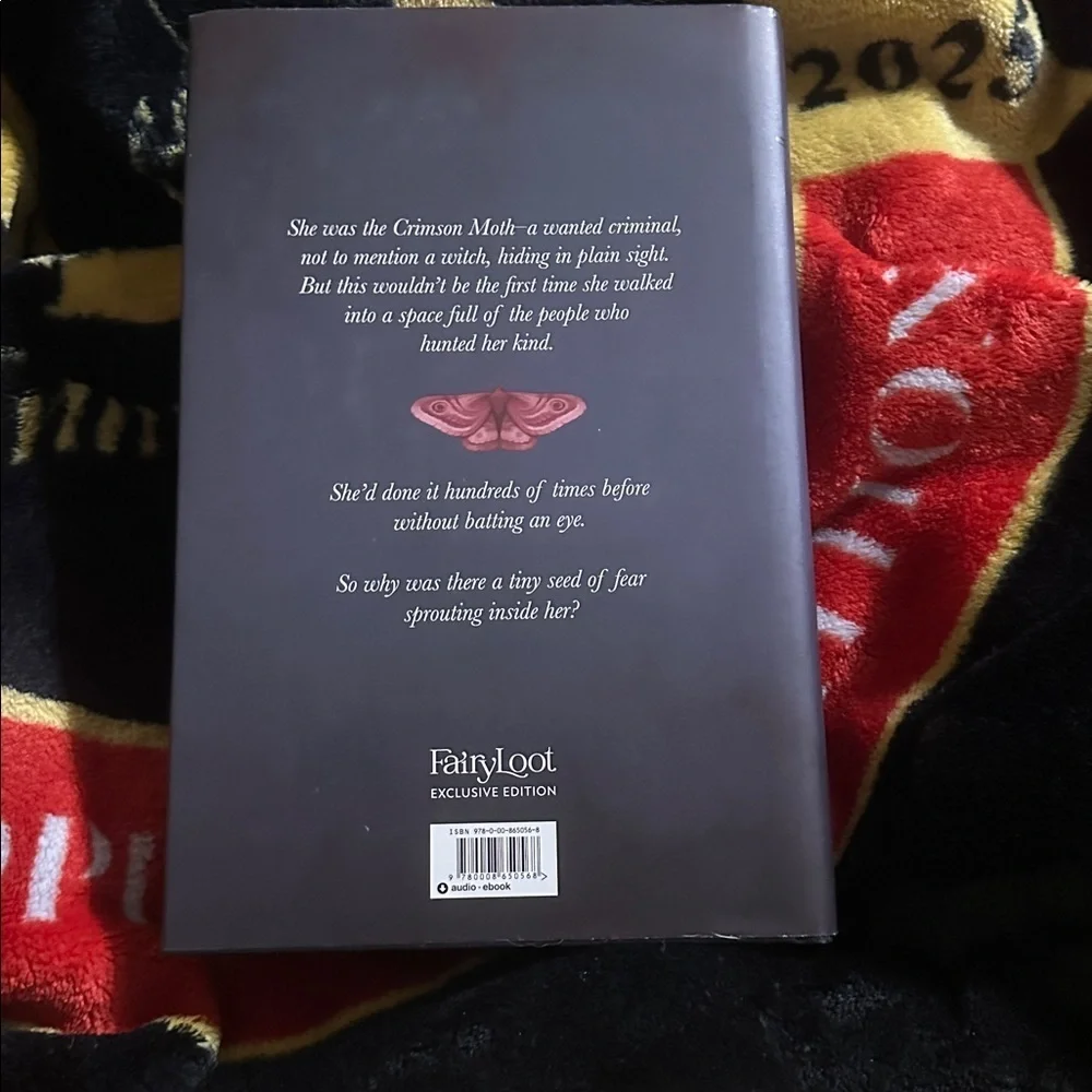 The Crimson Moth Book by Kristen Ciccarelli, Fairyloot Exclusive